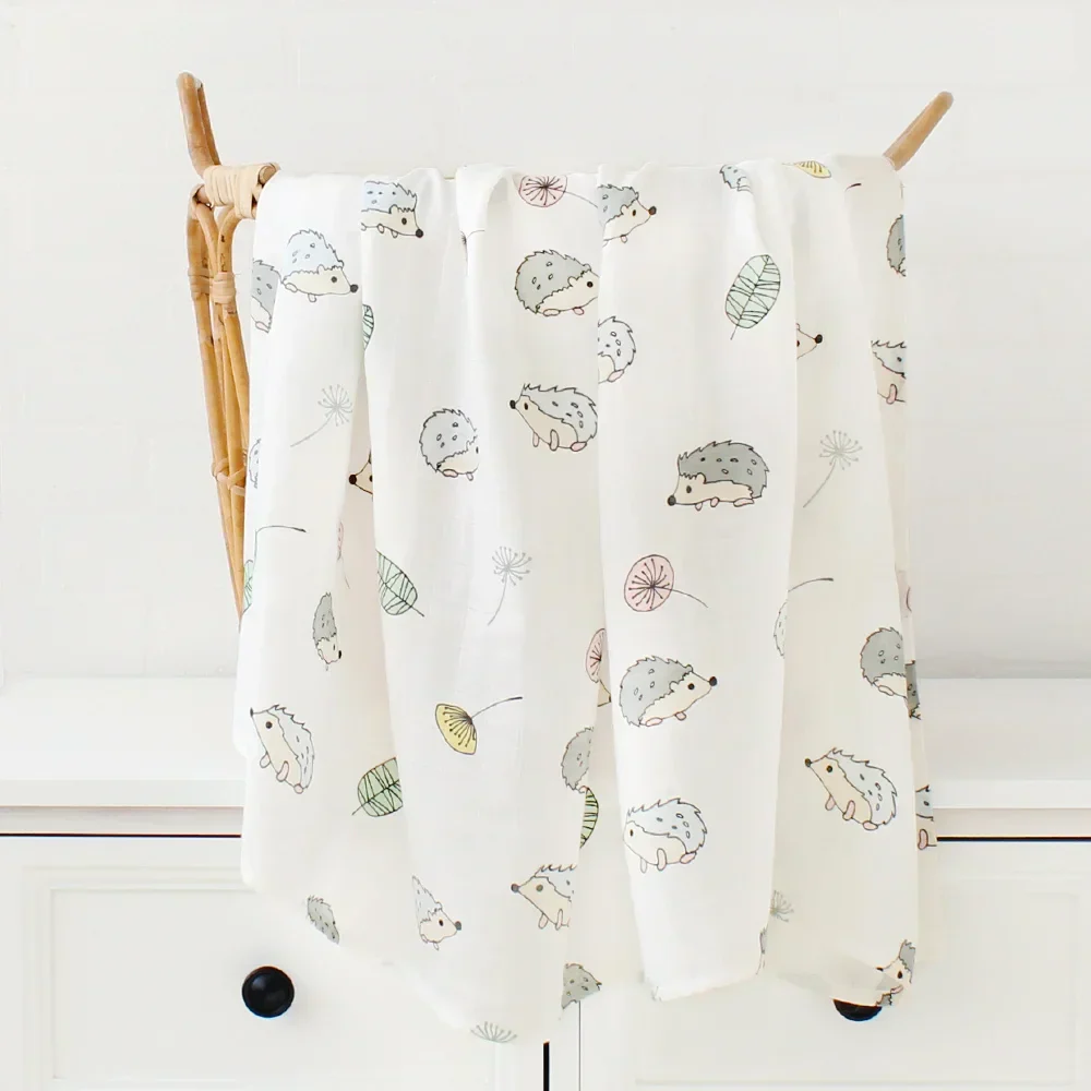 Bamboo Muslin Swaddle Blanket 120x120 Cm Floral Newborn Bedding Fall 2025 Breathable Eco Friendly Baby Gift - Image 22