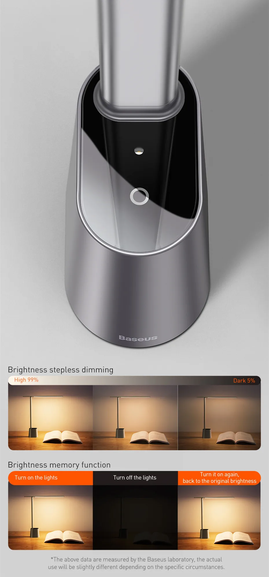 LED Desk Lamp Foldable Dimmable Eye Protection Study - Image 17