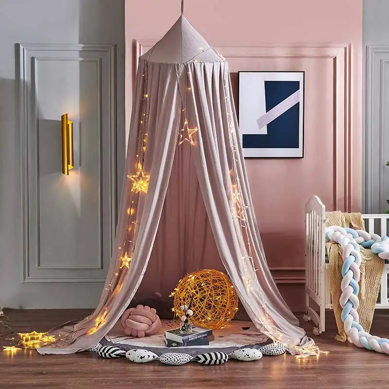 Bed Canopy Hanging Mosquito Net Dome Crib Nursery Decor Fall 2025 Cozy Mosquito Protection - Image 10