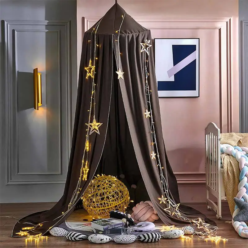 Bed Canopy Hanging Mosquito Net Dome Crib Nursery Decor Fall 2025 Cozy Mosquito Protection - Image 11