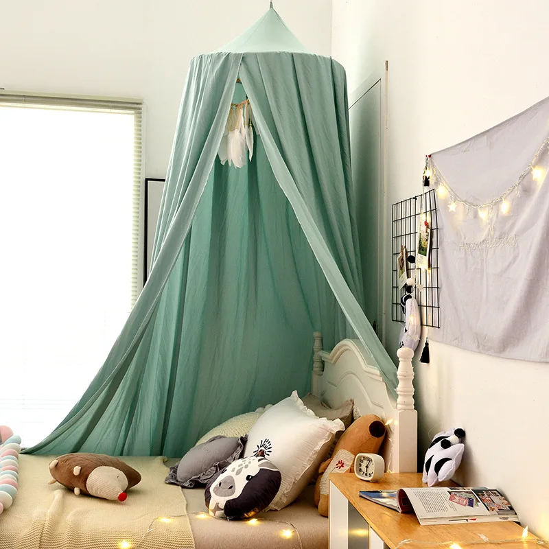 Bed Canopy Hanging Mosquito Net Dome Crib Nursery Decor Fall 2025 Cozy Mosquito Protection - Image 12