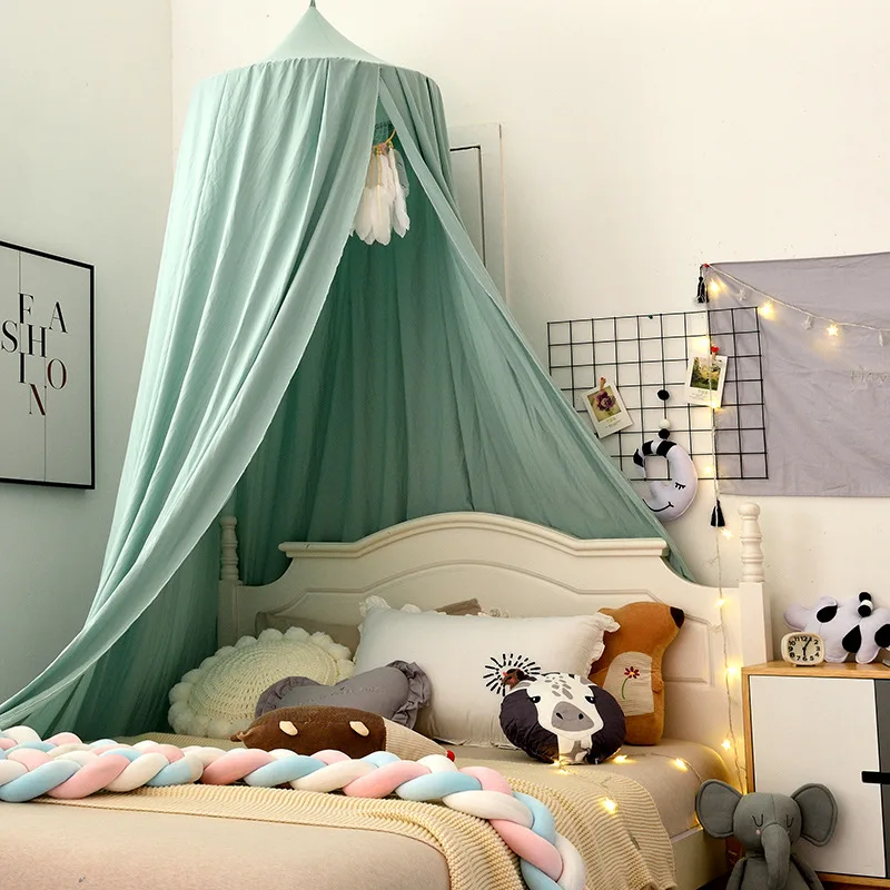 Bed Canopy Hanging Mosquito Net Dome Crib Nursery Decor Fall 2025 Cozy Mosquito Protection - Image 2