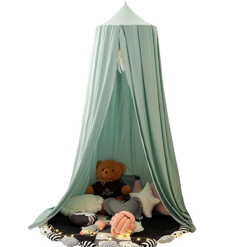 Bed Canopy Hanging Mosquito Net Dome Crib Nursery Decor Fall 2025 Cozy Mosquito Protection - Image 3