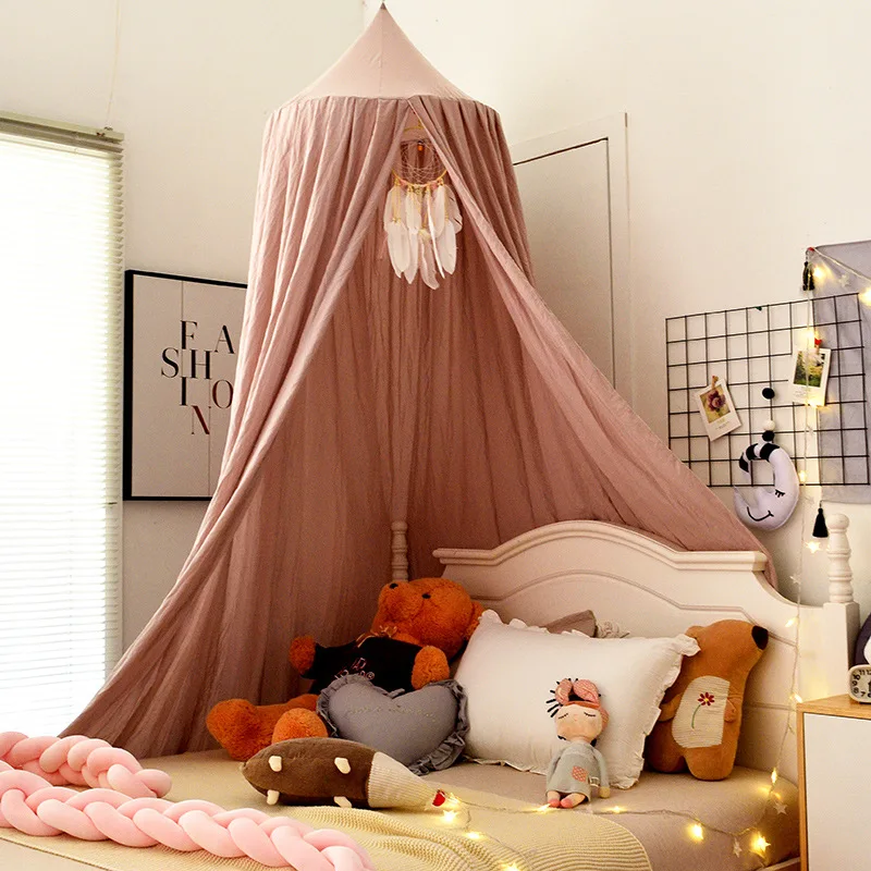 Bed Canopy Hanging Mosquito Net Dome Crib Nursery Decor Fall 2025 Cozy Mosquito Protection - Image 5