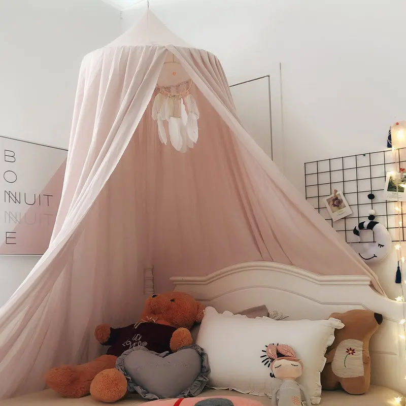 Bed Canopy Hanging Mosquito Net Dome Crib Nursery Decor Fall 2025 Cozy Mosquito Protection - Image 9