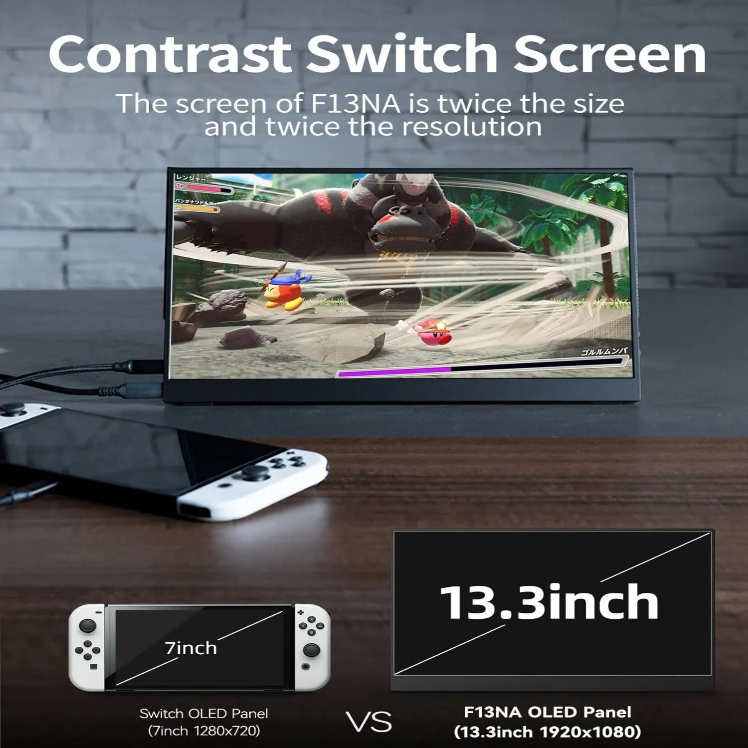 OLED 13.3 Inch Portable Monitor 1ms HDR 100 Percent DCI P3 - Image 4