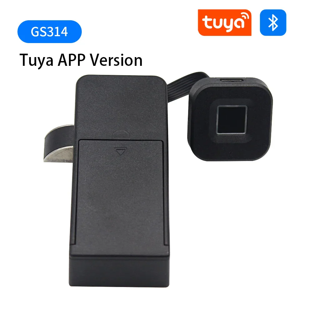 Fingerprint Cabinet Lock Black Keyless Smart Drawer Lock - Image 12