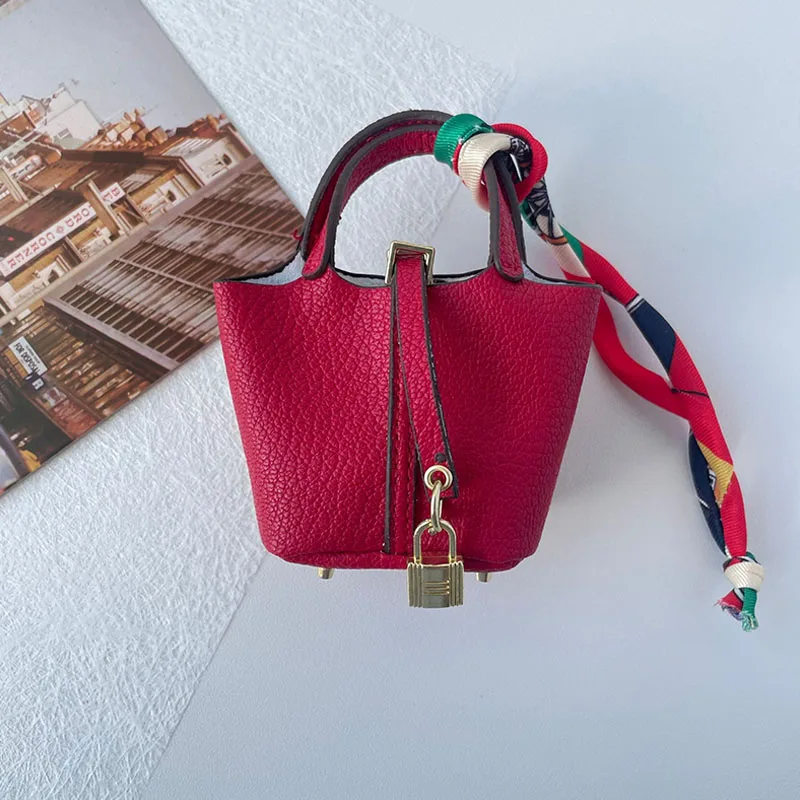 1+1 Free Birkin Inspired Mini Hand Bag - Basket Bag Charm - Image 14
