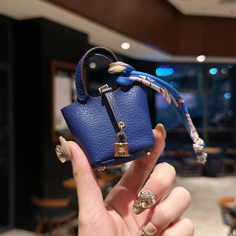 1+1 Free Birkin Inspired Mini Hand Bag - Basket Bag Charm - Image 7