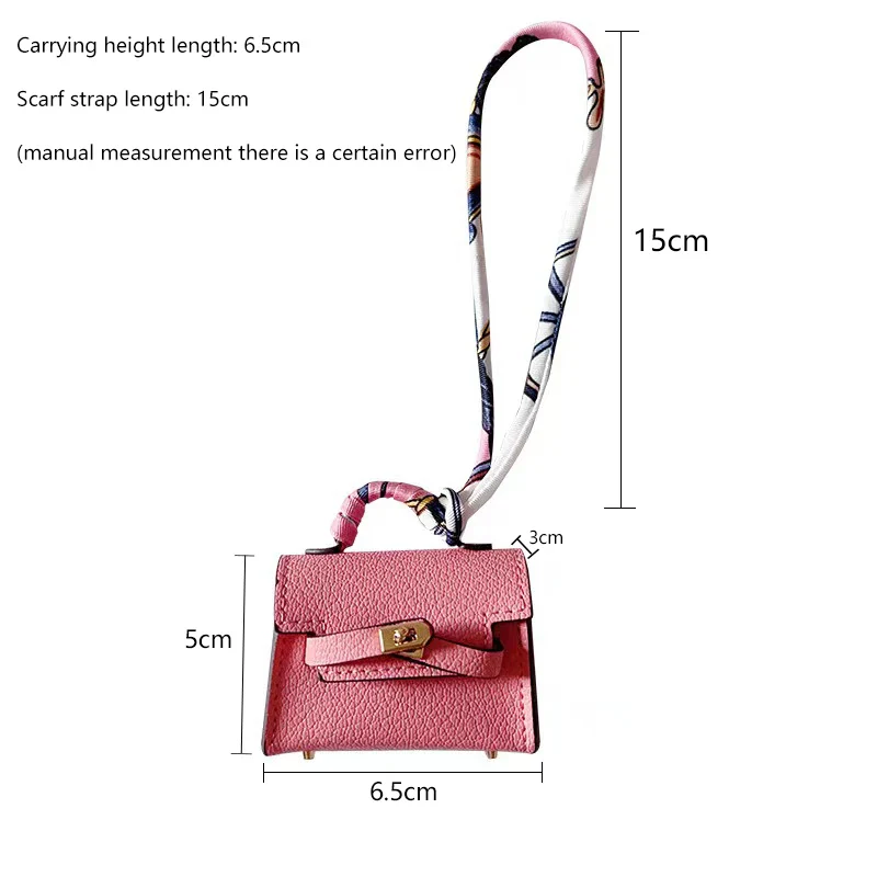 Birkin Inspired Mini Hand Bag - Business Bag Charm - Image 3
