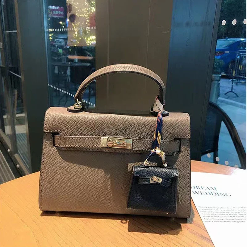 Birkin Inspired Mini Hand Bag - Business Bag Charm - Image 7
