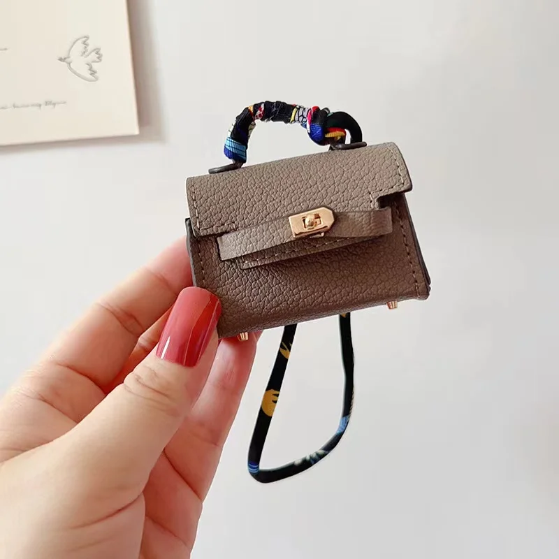 Birkin Inspired Mini Hand Bag - Business Bag Charm - Image 8