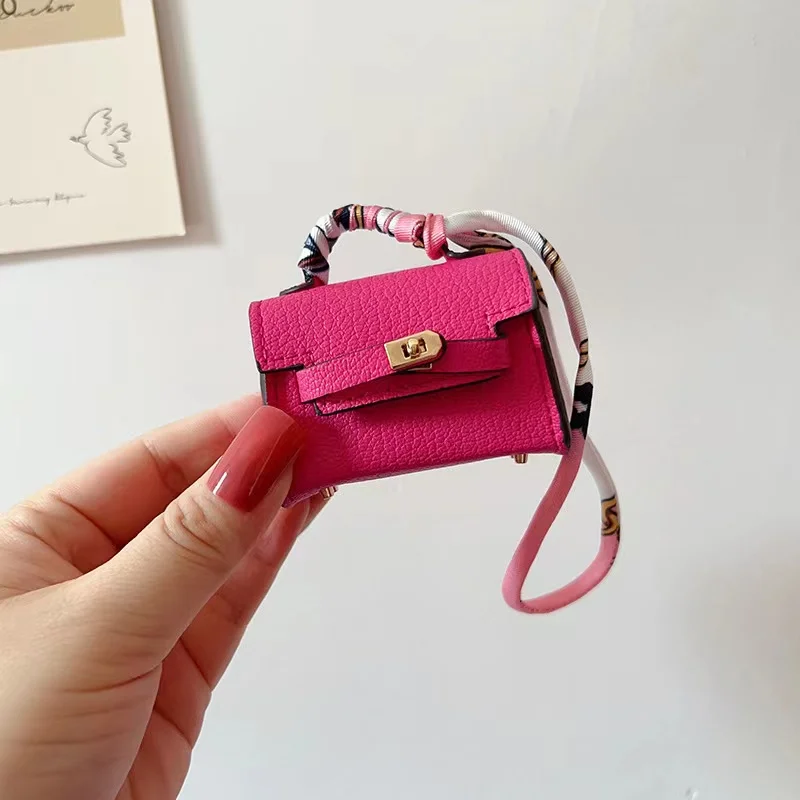 Birkin Inspired Mini Hand Bag - Business Bag Charm - Image 9