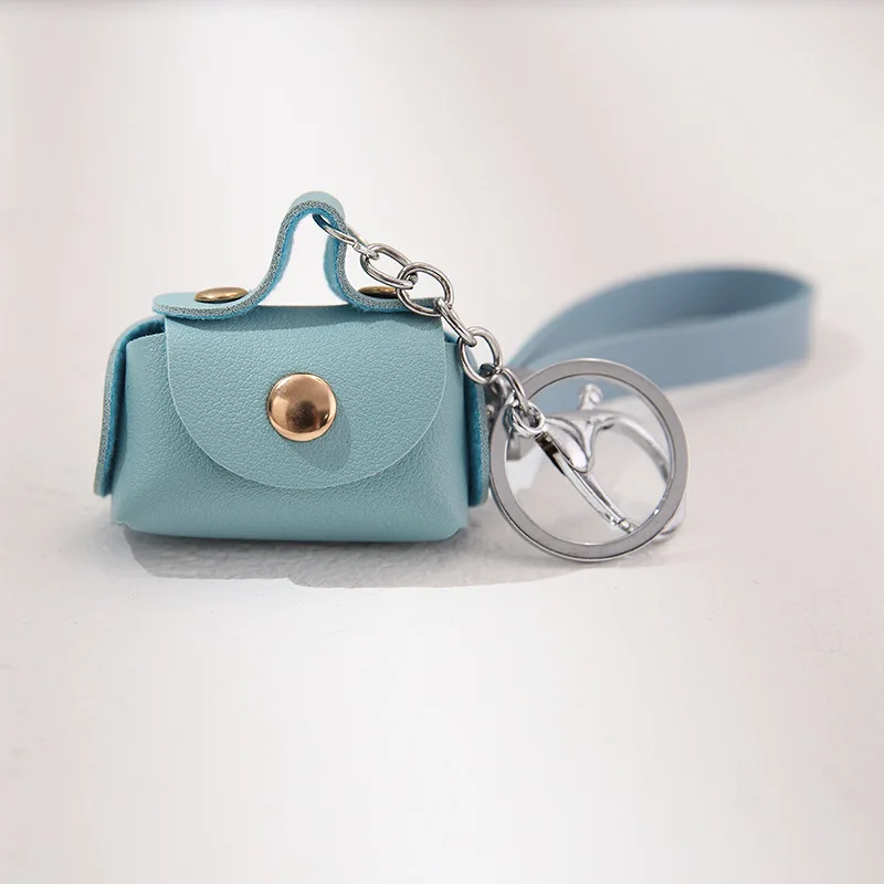 1+1 Free Birkin Inspired Mini Hand Bag - Cute Leather Bag Charm Keychain & Earphone Case - Image 7