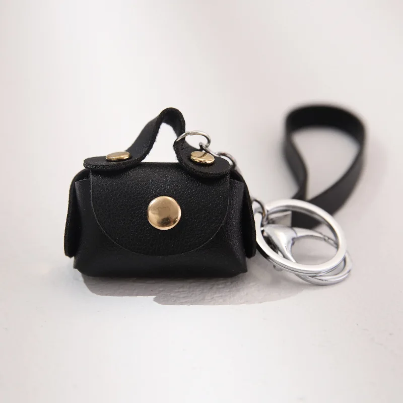 1+1 Free Birkin Inspired Mini Hand Bag - Cute Leather Bag Charm Keychain & Earphone Case - Image 9