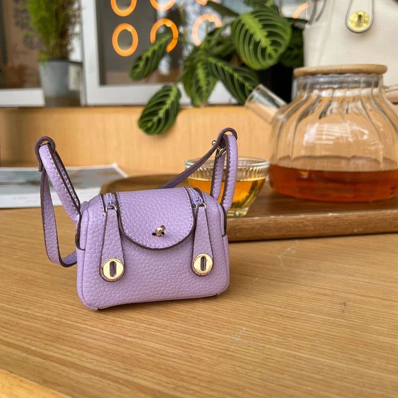 1+1 Free Birkin Inspired Mini Hand Bag - Leather Fashion Bag Charm - Image 12