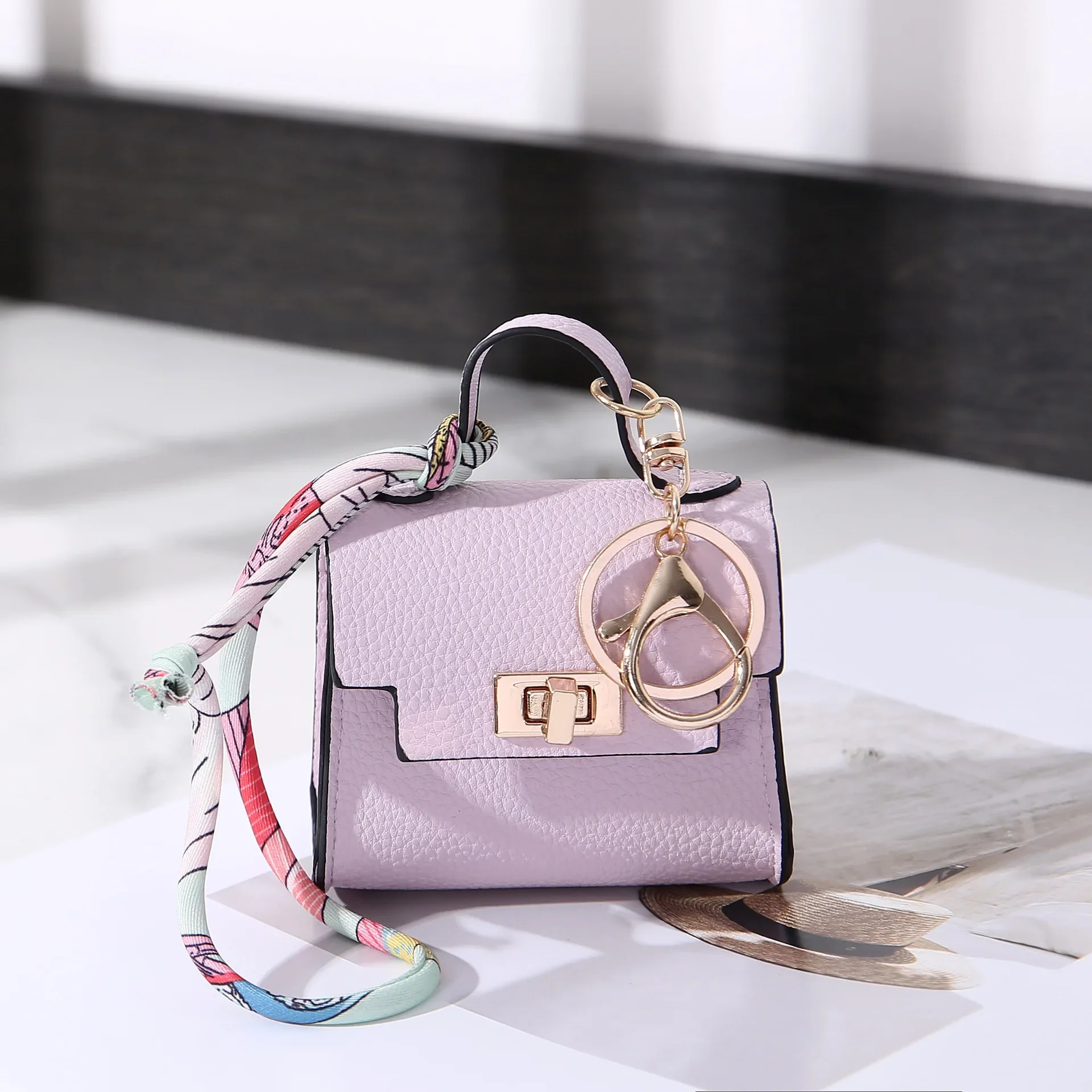 1+1 Free Birkin Inspired Mini Hand Bag - Premium Leather Bag Charm - Image 6