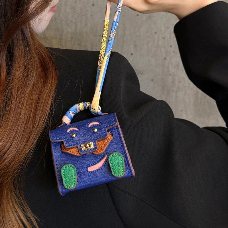 1+1 Free Birkin Inspired Mini Hand Bag - Tiny PU Leather Bag Charm - Image 9