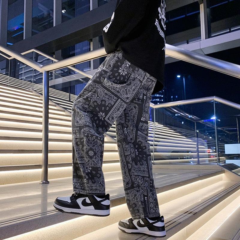 Bandana Jeans with Unique Prints for Stylish Urban Wear, Comfortable Fit, High-Quality Denim - Image 3