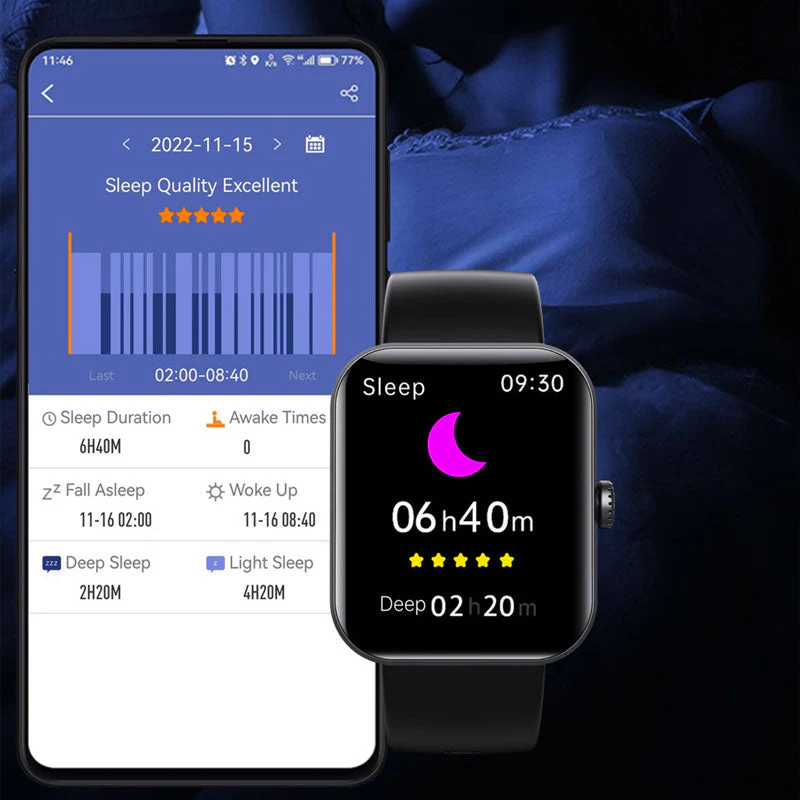 2025 Health Smartwatch BP+ECG+HRV+BG Monitor with SpO2, Heart Rate, Sleep & Fitness Tracking - Image 2