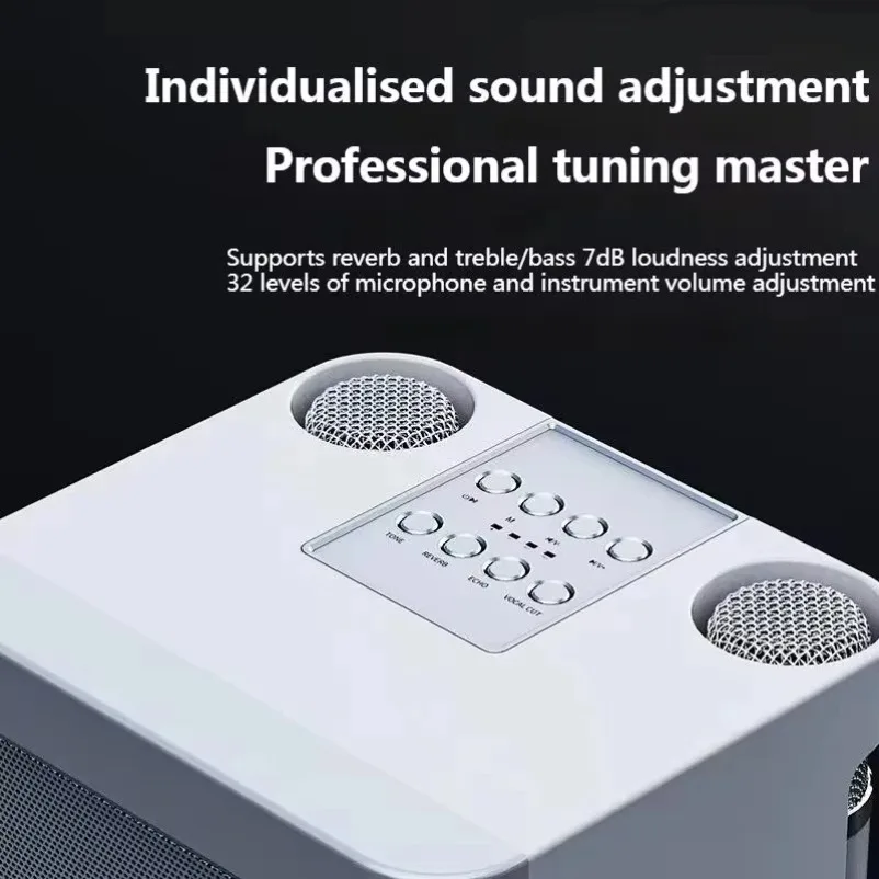 Bluetooth Speaker Karaoke System Portable Wireless 10W With 2 Microphones Outdoor Party Sound Fall 2025 - Image 5