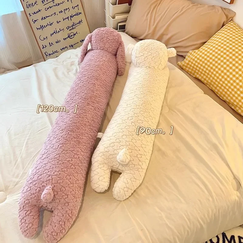 Body Pillow Large Rabbit Plush Decorative Long Stuffed Animal Pillow Fall 2025 Cozy Bed Buddy And Travel Cushion - Image 3