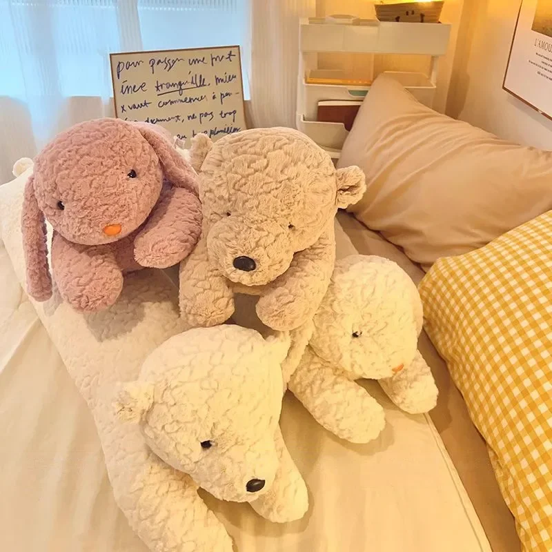 Body Pillow Large Rabbit Plush Decorative Long Stuffed Animal Pillow Fall 2025 Cozy Bed Buddy And Travel Cushion - Image 4
