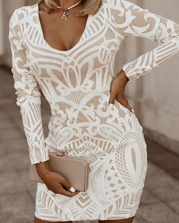 Bodycon Wedding Guest Dress with Flattering Silhouette, High Neckline, and Rucked Sides for Women - Image 2
