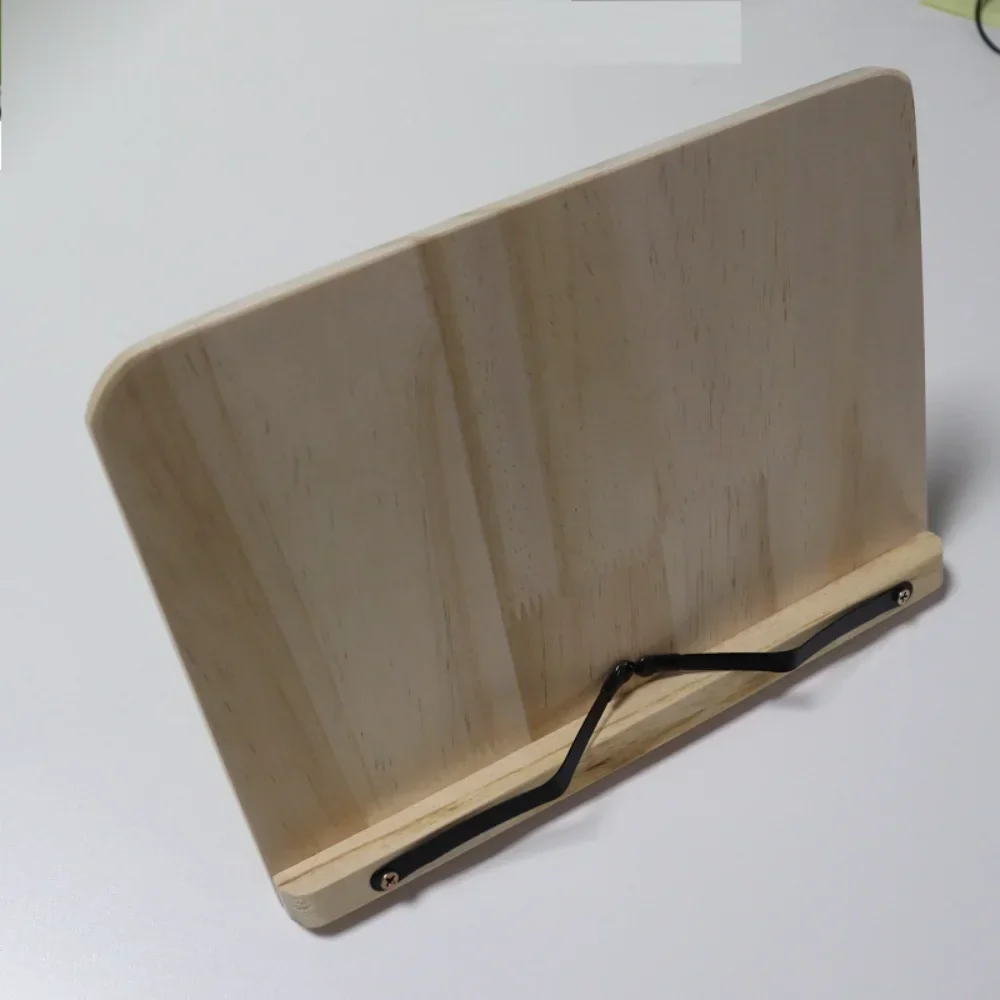 Book Stand Bamboo Adjustable Book Holder Tray Foldable Cookbook Stand Back To School 2025 Hands Free Reading - Image 6
