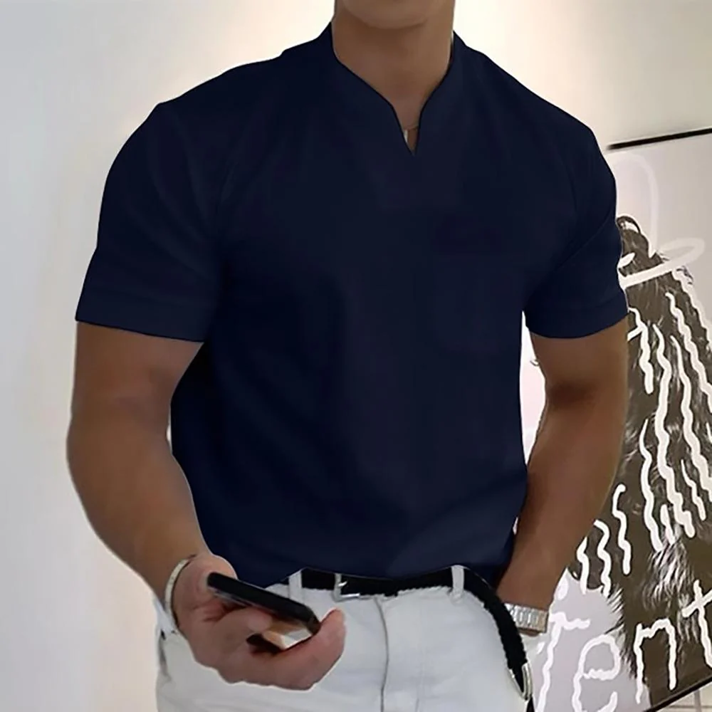 Breathable men's casual shirt – modern design, high-quality cotton, for everyday wear - Image 9