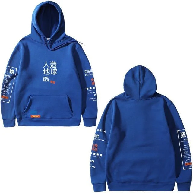 Breathable Mens Cropped Hoodie - Boxy Wool Blend, Casual - Image 4