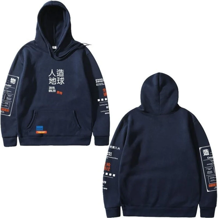 Breathable Mens Cropped Hoodie - Boxy Wool Blend, Casual - Image 5
