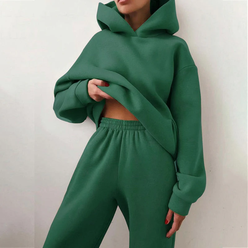 Breathable women's jogging set – relaxed fit, cotton blend, for casual wear - Image 9