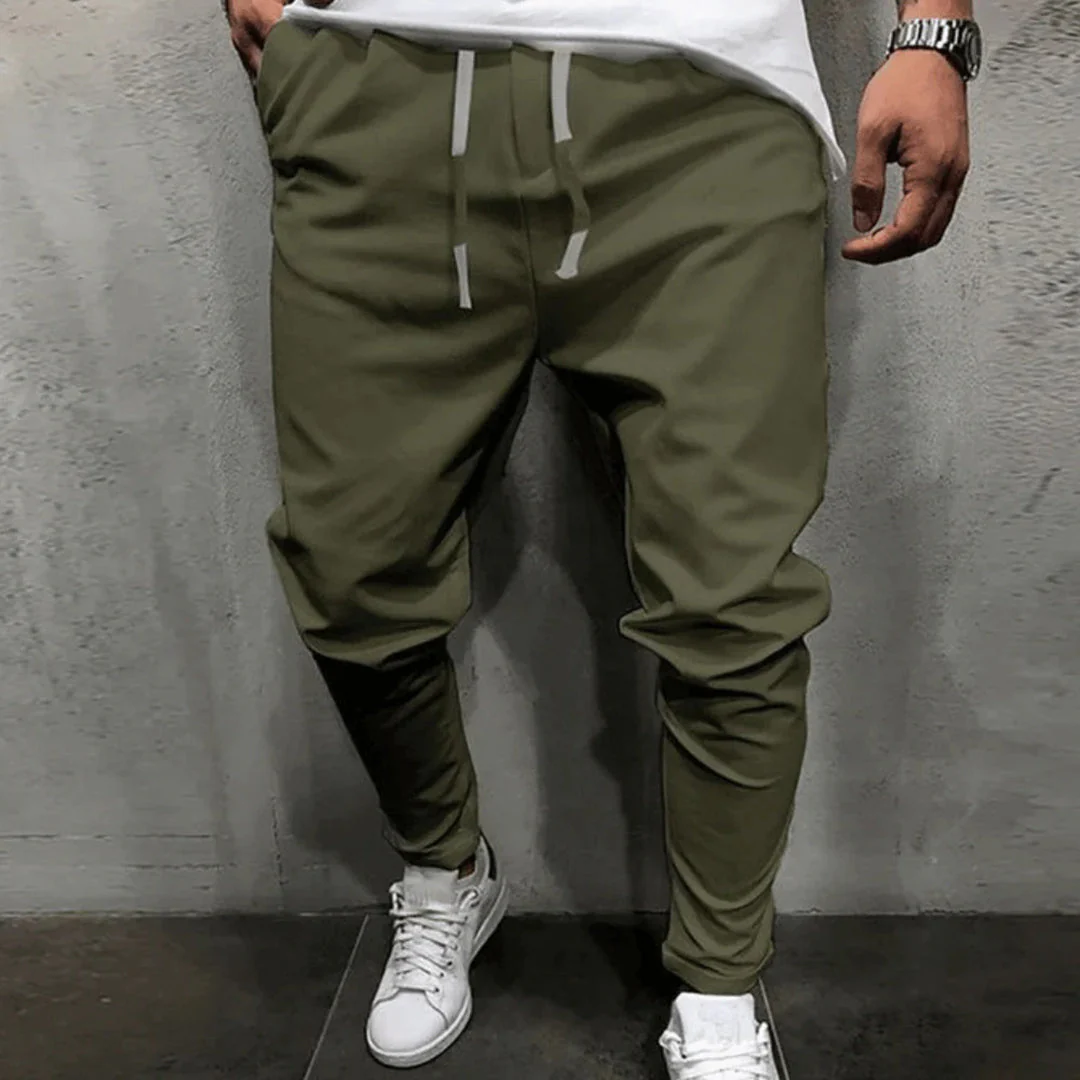 Breathable men's pants – casual fit, soft polyester, for everyday wear - Image 2