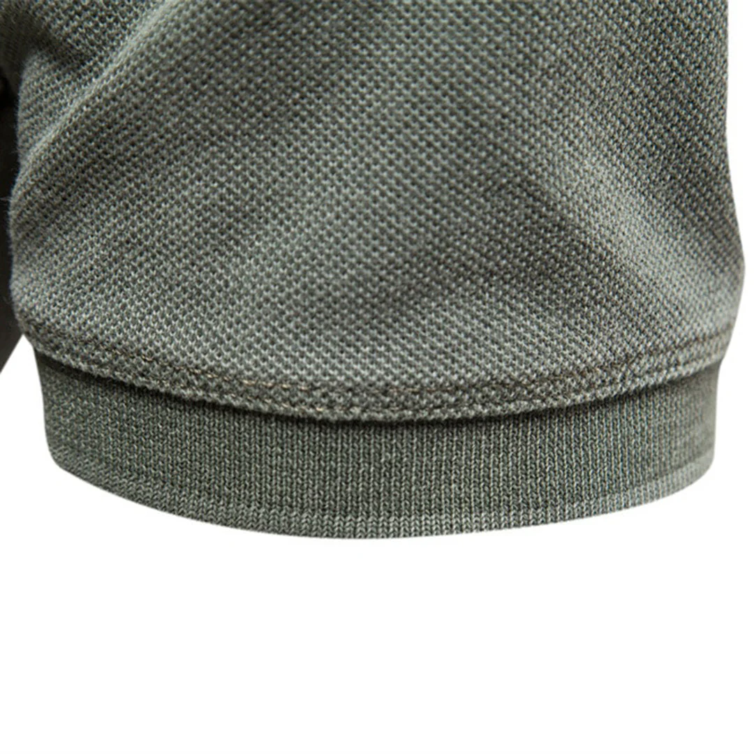Breathable men's polo shirt – relaxed fit, lightweight polyester, for everyday and office use - Image 5