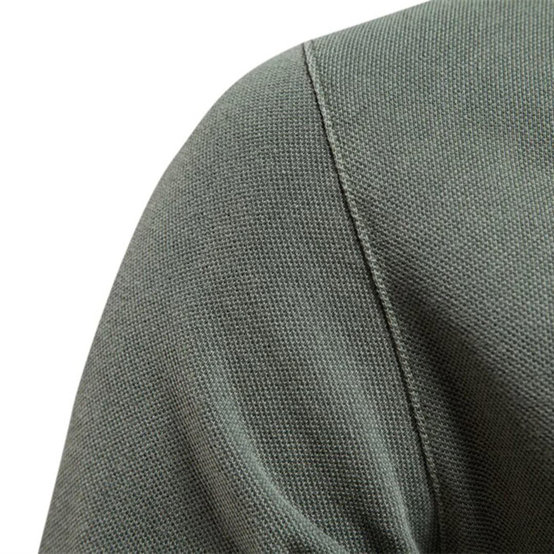 Breathable men's polo shirt – relaxed fit, lightweight polyester, for everyday and office use - Image 7