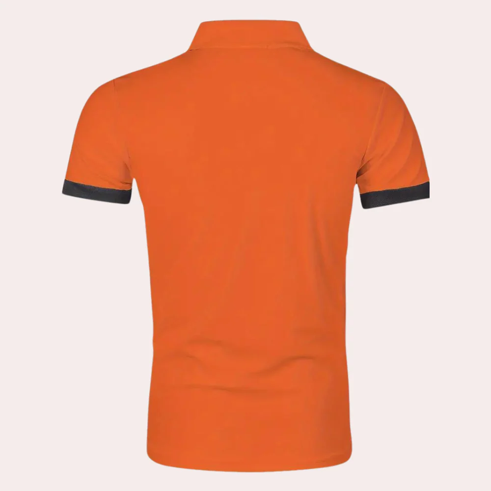 Breathable men's polo shirt – short sleeve, comfortable fit, ideal for summer - Image 3