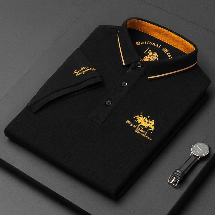 Breathable Men's Polo Shirt, Soft Fabric Golf Shirt, Perfect Fit for Summer Style - Image 12