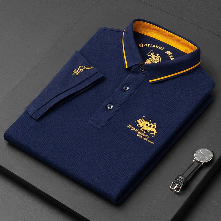 Breathable Men's Polo Shirt, Soft Fabric Golf Shirt, Perfect Fit for Summer Style - Image 5