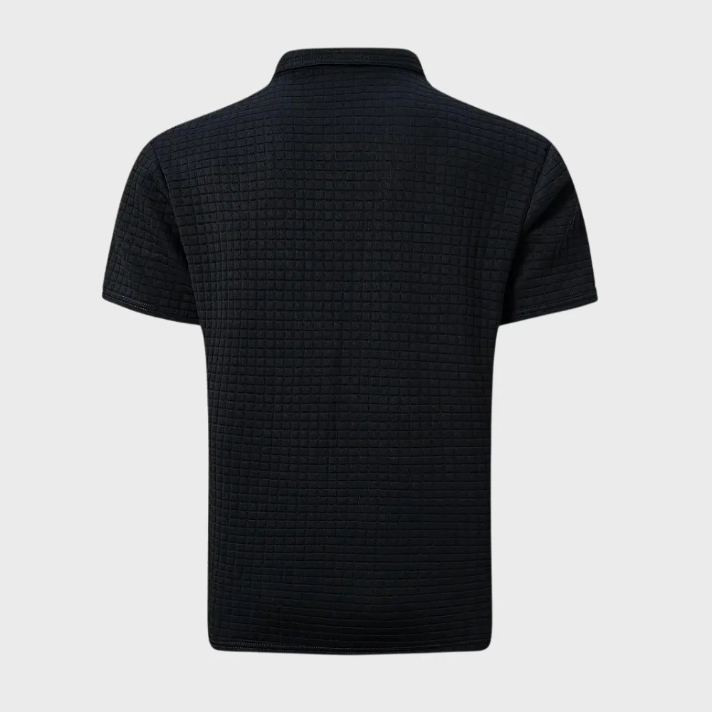 Breathable men's polo shirt – timeless design, polyester, for casual and office wear - Image 8