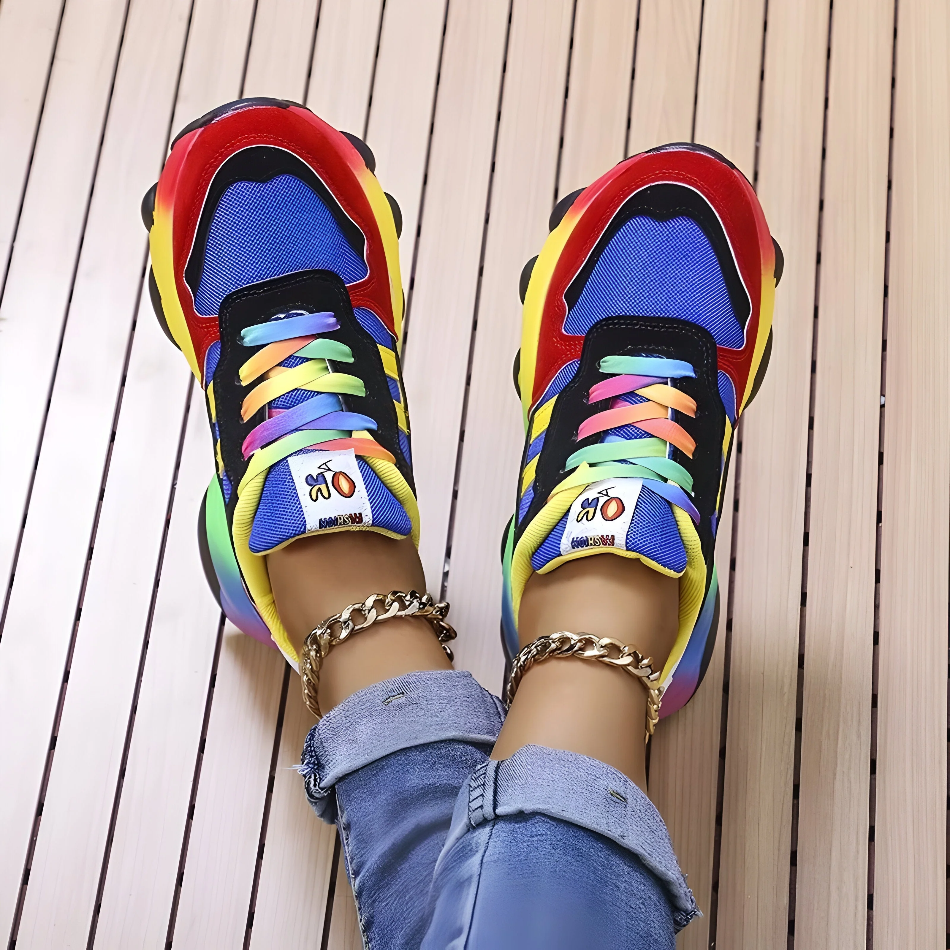 Breathable women's sneakers – lightweight orthopedic design, supportive fit, for everyday wear