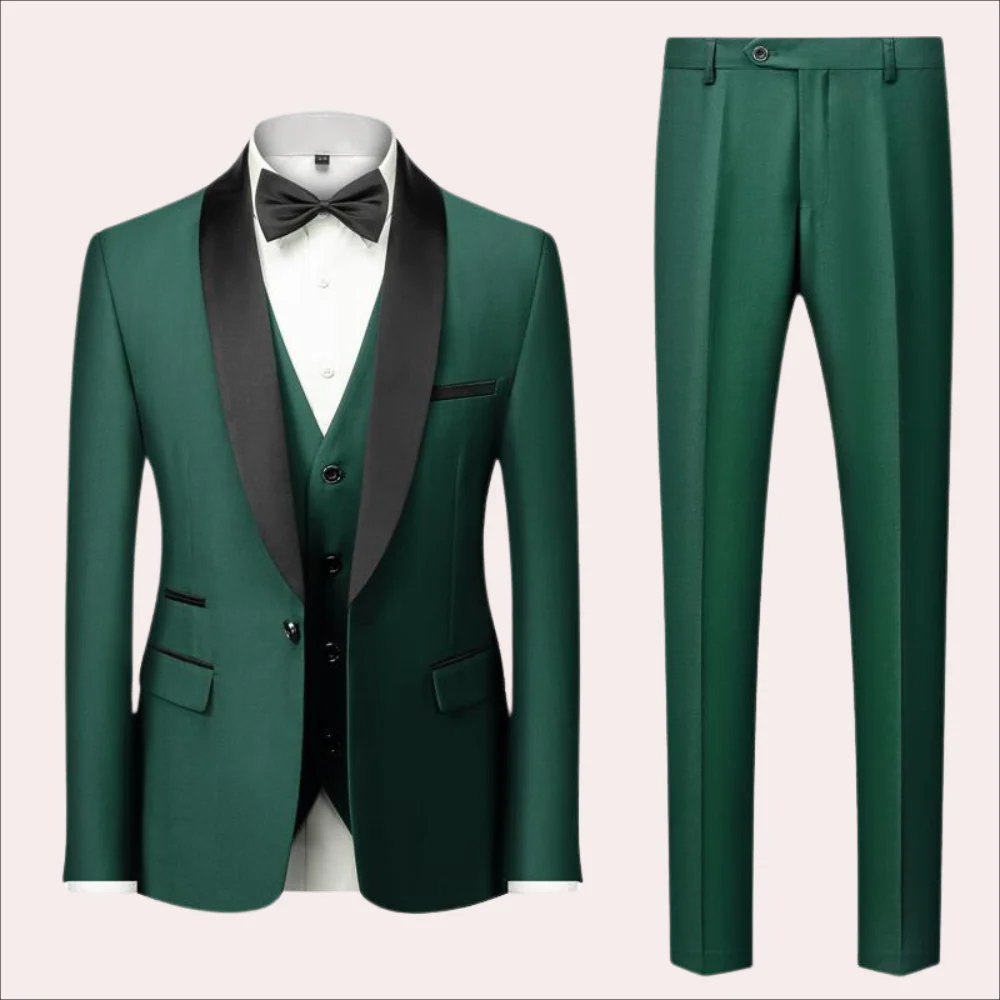 Breathable men's suit – slim fit, high-quality fabric, for weddings and business events - Image 4