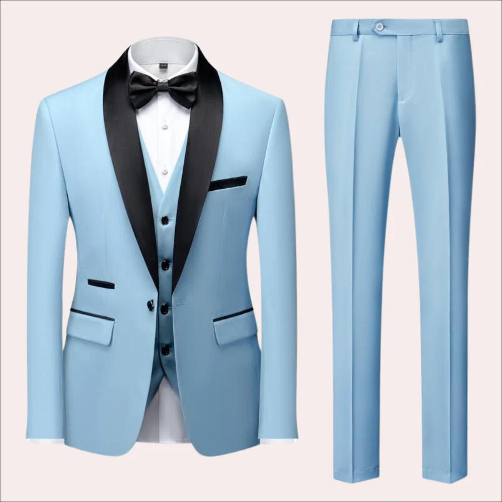 Breathable men's suit – slim fit, high-quality fabric, for weddings and business events - Image 5