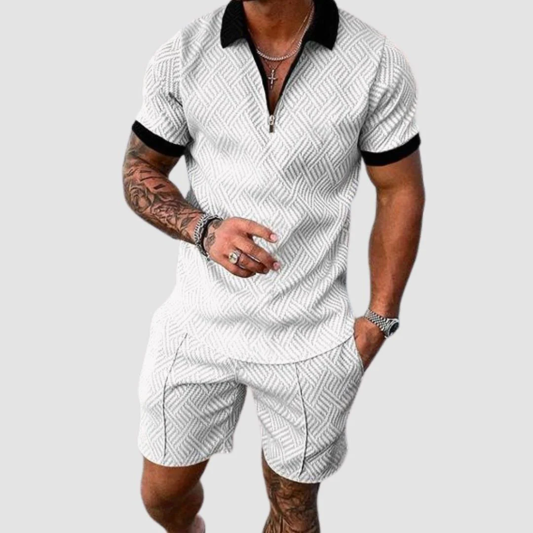 Breathable men's summer set – lightweight quick-dry design, for sports and leisure - Image 2