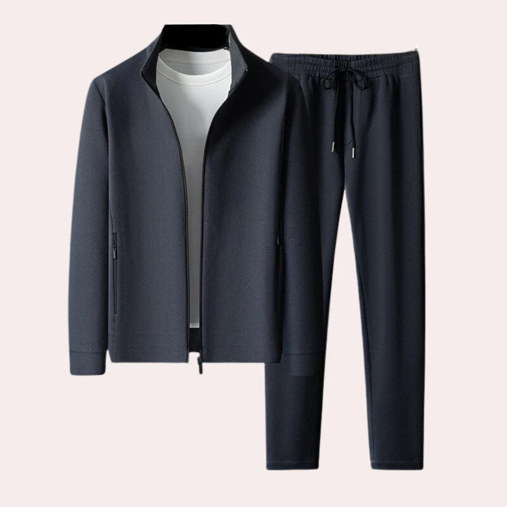 Breathable men's tracksuit – modern design, Lycra, for sports and leisure