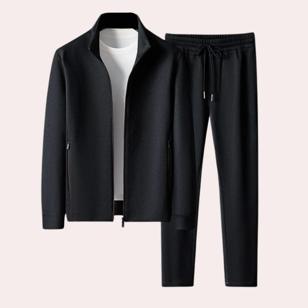 Breathable men's tracksuit – modern design, Lycra, for sports and leisure - Image 4