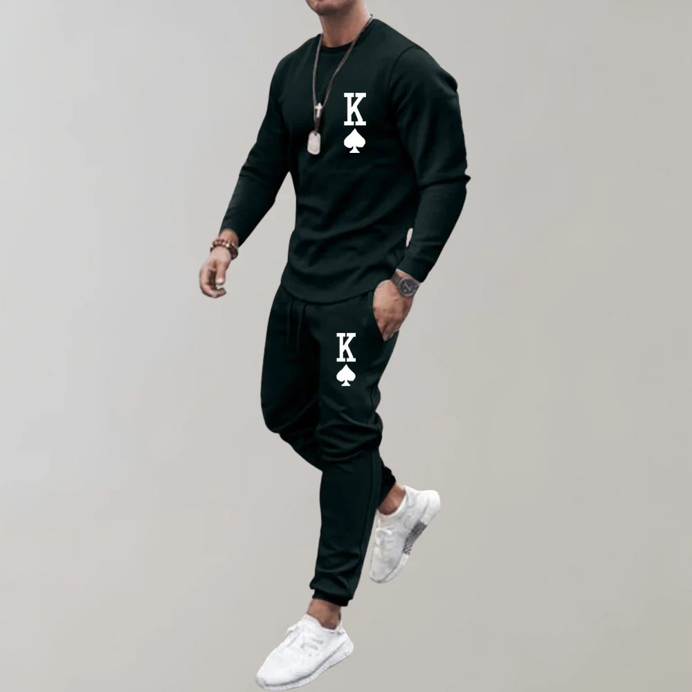 Breathable men's training set – casual fit, polyester, for summer activities - Image 3