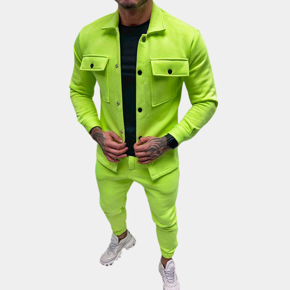 Breathable men’s two-piece set – modern vest and pants, soft material, for summer - Image 3
