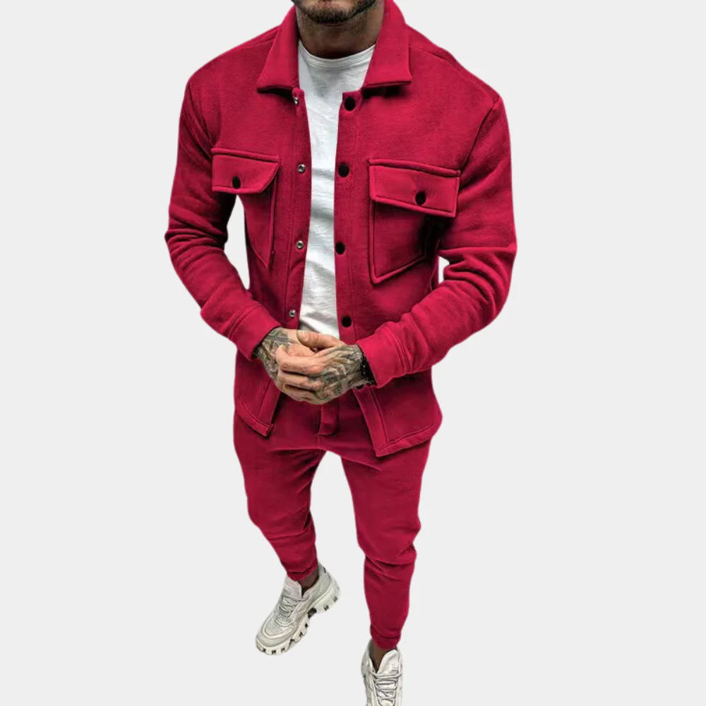 Breathable men’s two-piece set – modern vest and pants, soft material, for summer - Image 5