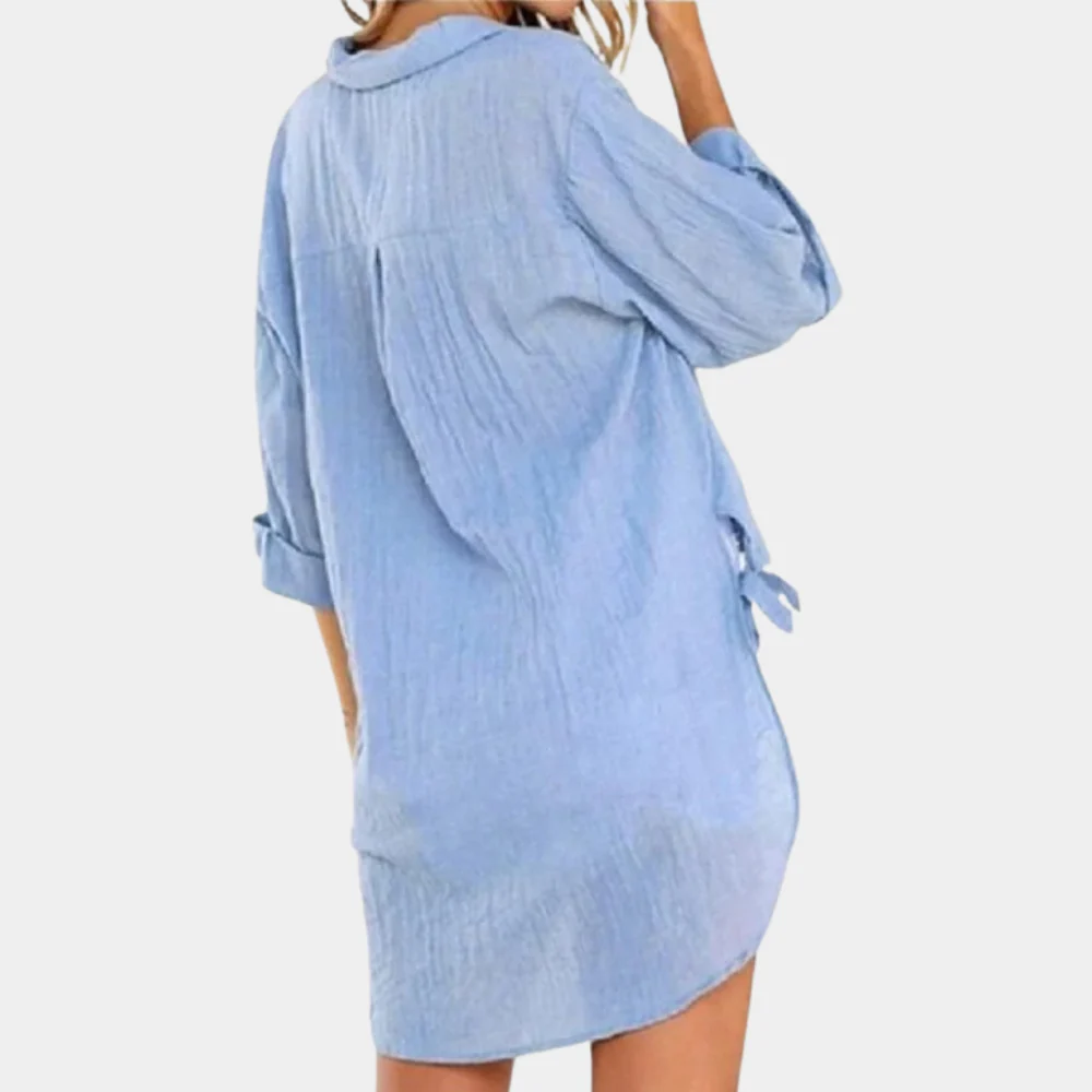 Breathable women’s blouse – casual fit, lightweight fabric, for summer outings - Image 3